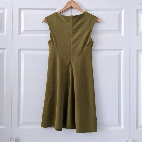MM Lafleur The Pauline Dress In True Olive | Size 0P/XS - Picture 4 of 15